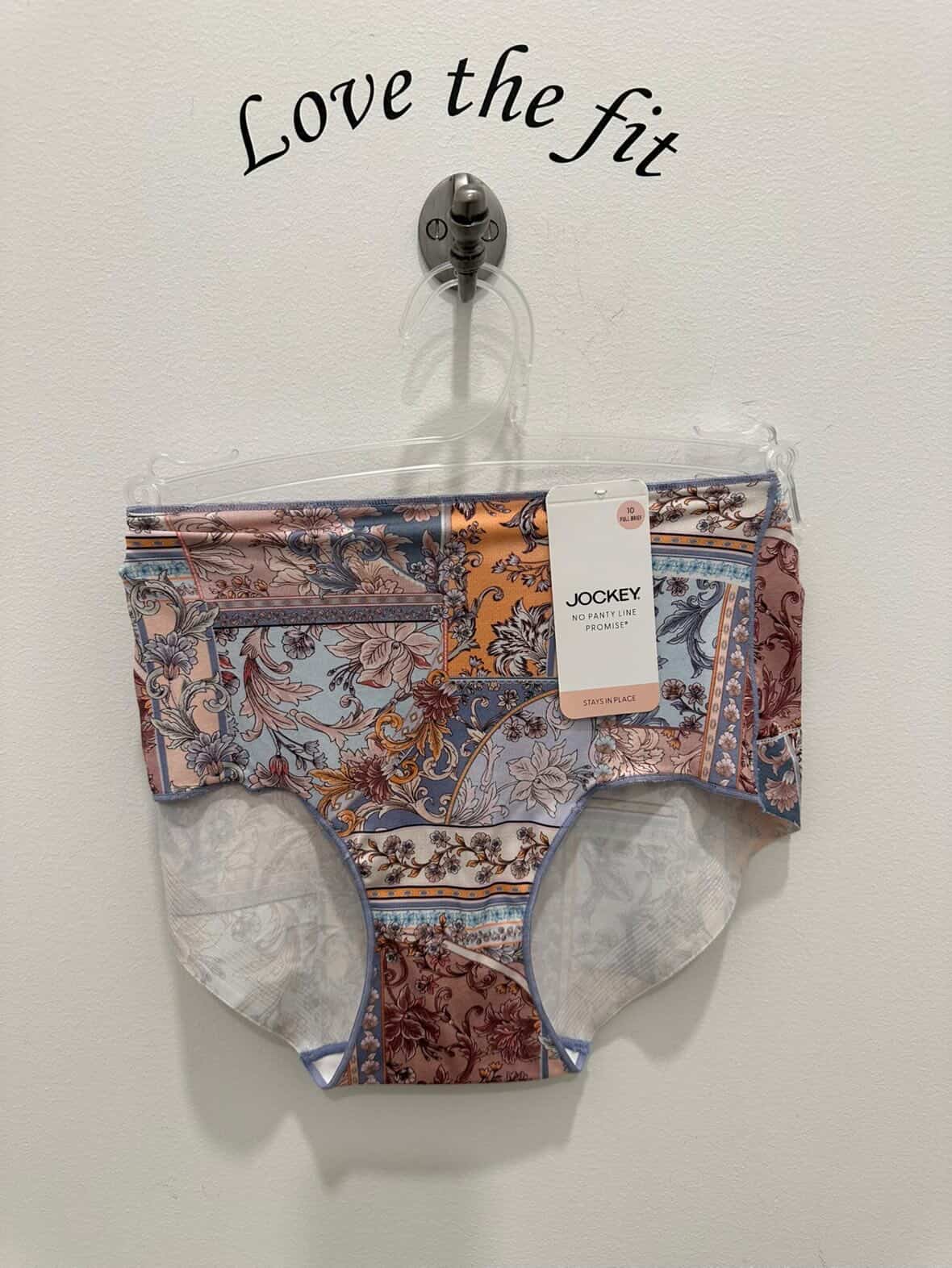 Jockey No Pant Line full brief underwear in multi-color, comfortable fit, designed to prevent panty lines.