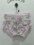 Jockey Parisienne Cotton Full Brief underwear in Dreamscape pattern, comfortable fit, soft cotton fabric, front view.