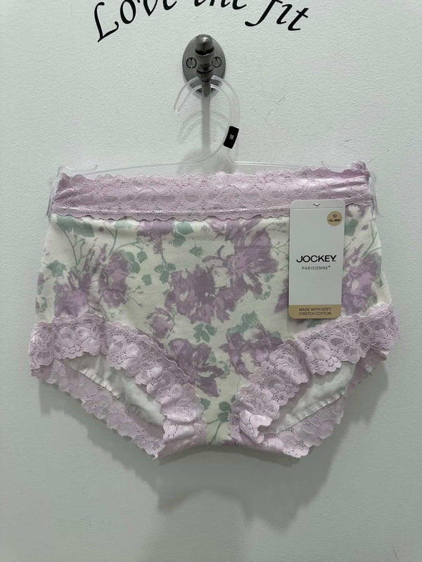 Jockey Parisienne Cotton Full Brief underwear in Dreamscape pattern, comfortable fit, soft cotton fabric, front view.