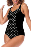 Palermo Swimsuit (Black off White)