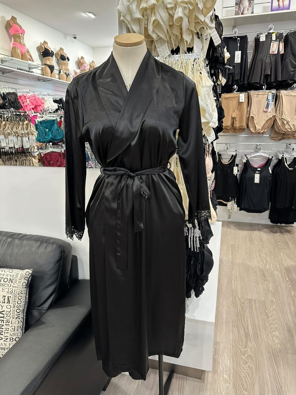 Shawl Collar Robe (Black)