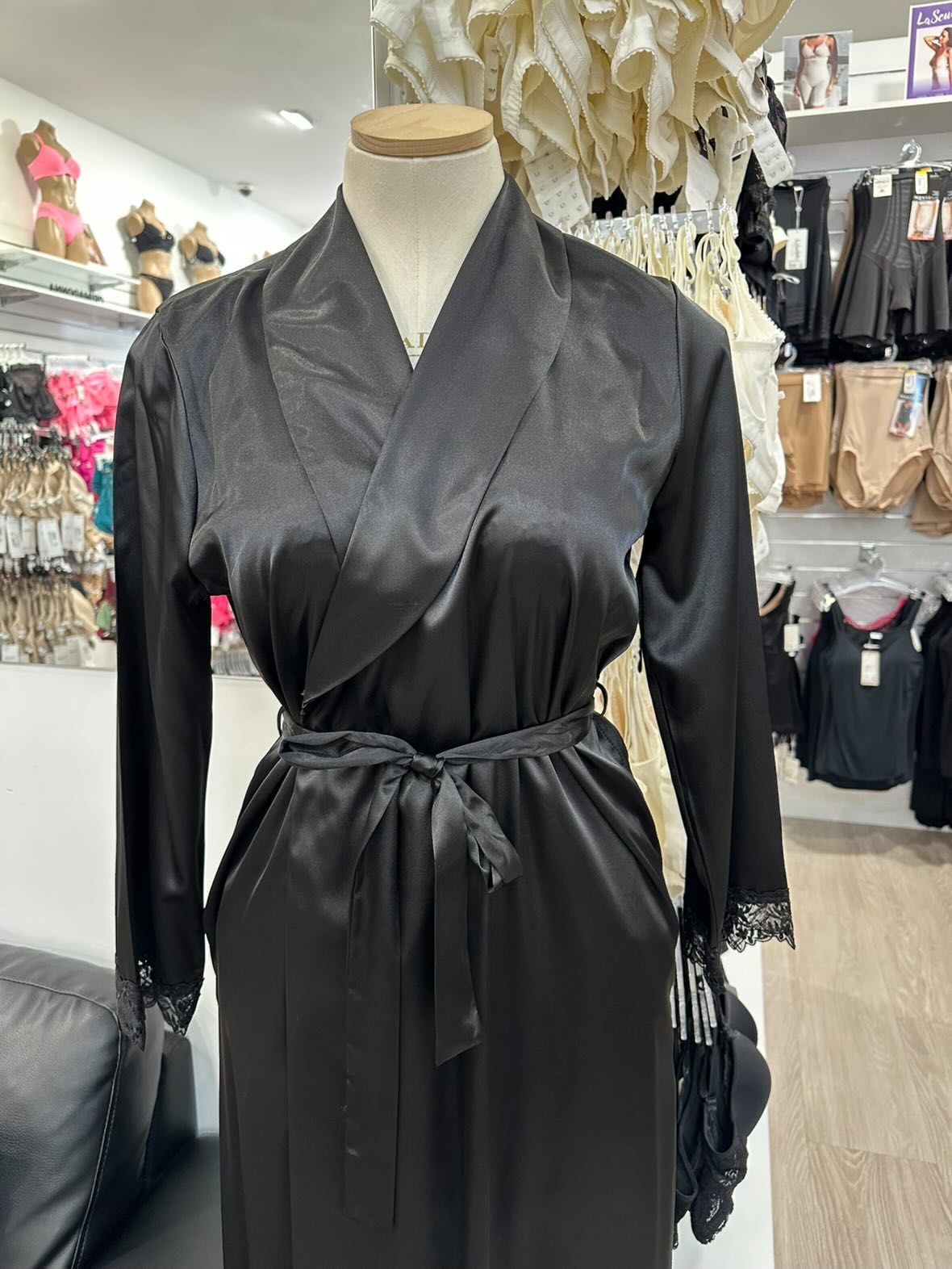 Shawl Collar Robe (Black)