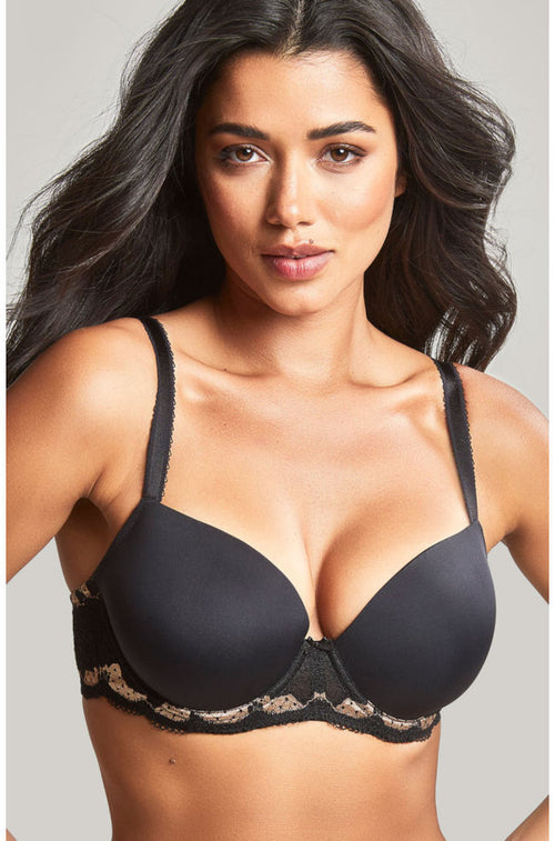 Clara Moulded Bra (Black/Vintage Gold) Size 8FF only