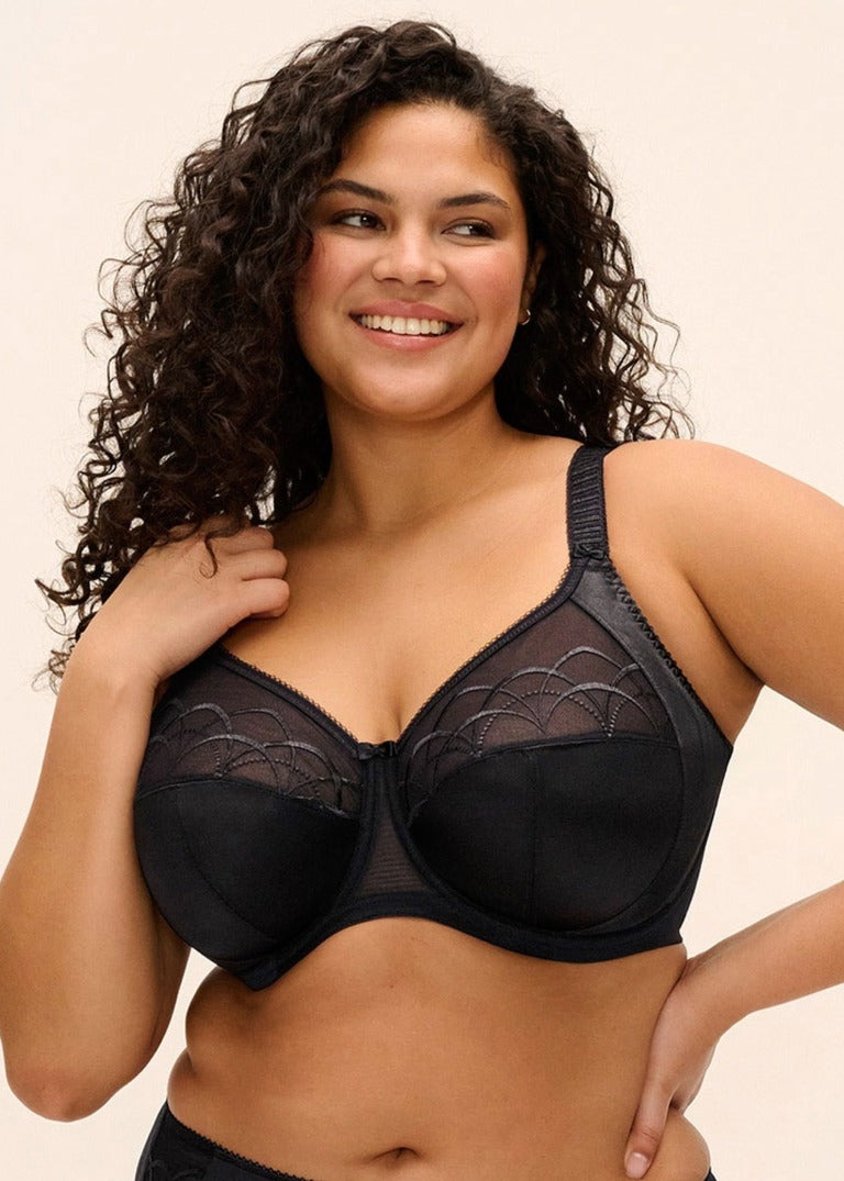 Cate Underwire Full Cup Bra - Black