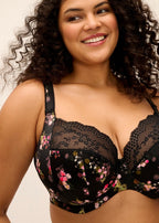 Lucie Underwire Plunge Bra - Fleur