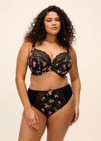 Lucie High Leg Brief - Fleur