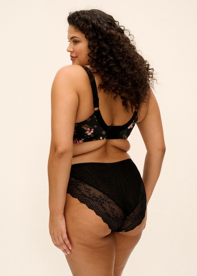 Lucie High Leg Brief - Fleur
