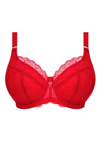 Brianna Padded Half Cup Bra - Haut Red