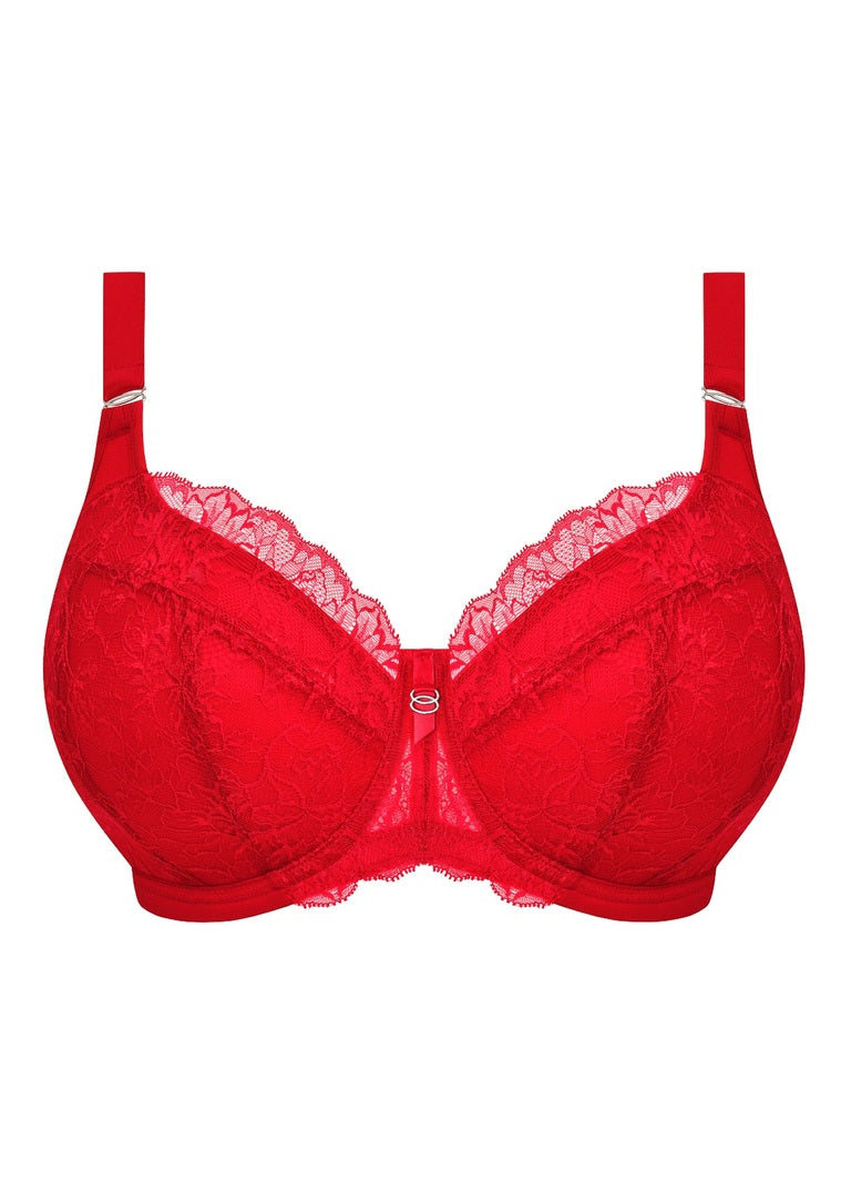 Brianna Padded Half Cup Bra - Haut Red