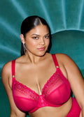 Matilda Plunge Side Support Bra - Hot Pink