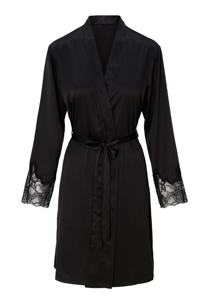 Black Kimono Robe