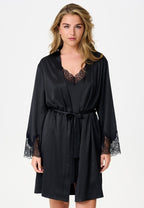 Black Kimono Robe