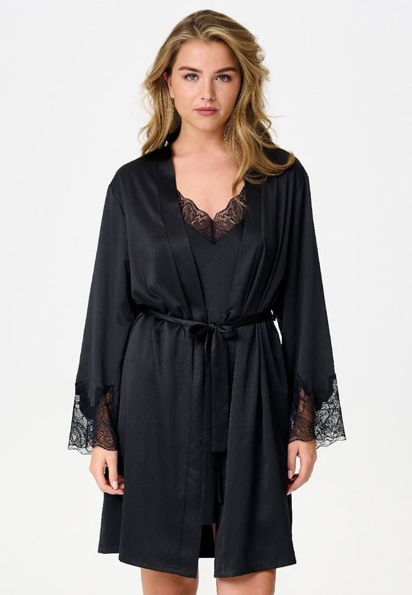 Black Kimono Robe