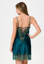 Pine Green Lace Chemise