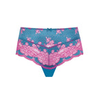 Clara Deep Brief (Teal/Magenta)
