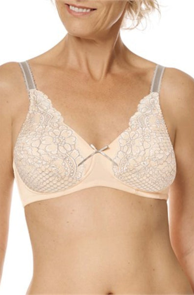 Alina Non Wired Padded Bra (Rose) Available in size 16c only