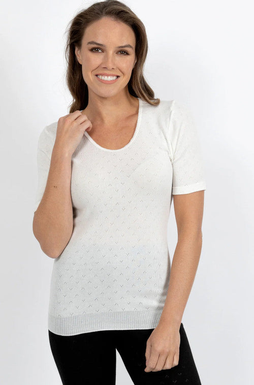 Short Sleeve Thermal (Ivory)