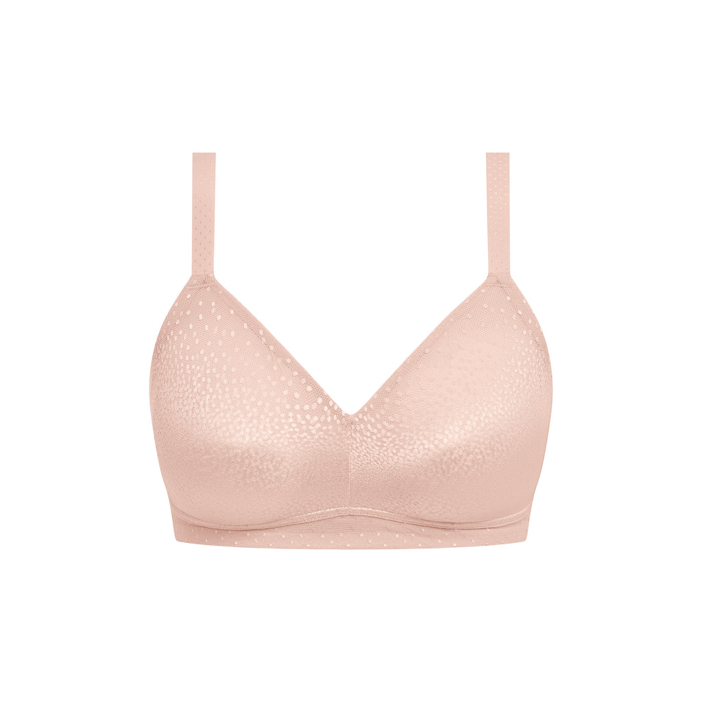 Wacoal Back Appeal wirefree bra in Rose Dust with smooth, comfortable fit and supportive design.
