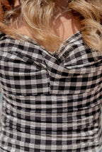Gingham Black Swimsuit