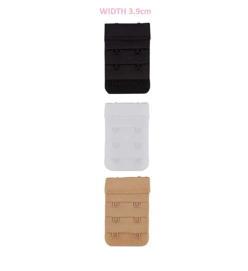 Secret Weapons bra extenders with 2 hooks, flexible accessories to extend bra band size for comfortable fit.