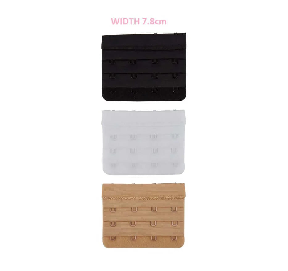 Secret Weapons 4-hook bra extenders, comfortable accessories for adjustable fit in lingerie and bras.