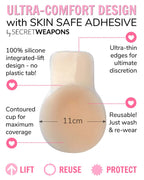 Secret Weapons Lift Ups breast lift nipple covers, discreet accessories for enhancing and supporting the bust area.