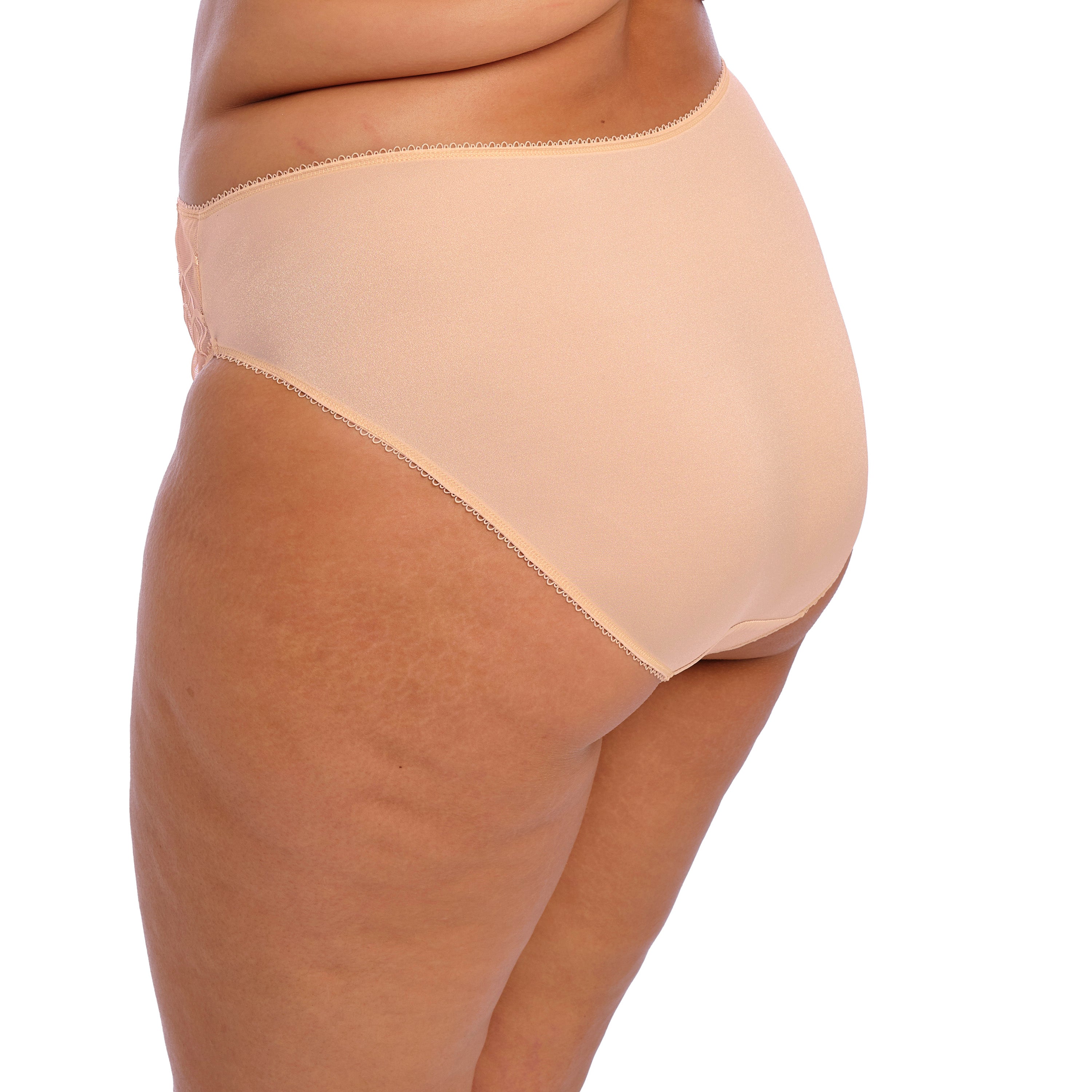 Cate Full Brief Latte - Smooth Nylon Stretch Comfort