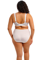 ELOMI Cate full cup banded white bra with supportive underwire and smooth fabric, designed for comfort and everyday wear.