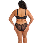 ELOMI Charley Black spacer moulded underwire T-shirt bra with smooth cups and adjustable straps, designed for comfort and support.