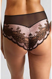 Clara Deep Brief (Black & Pink)