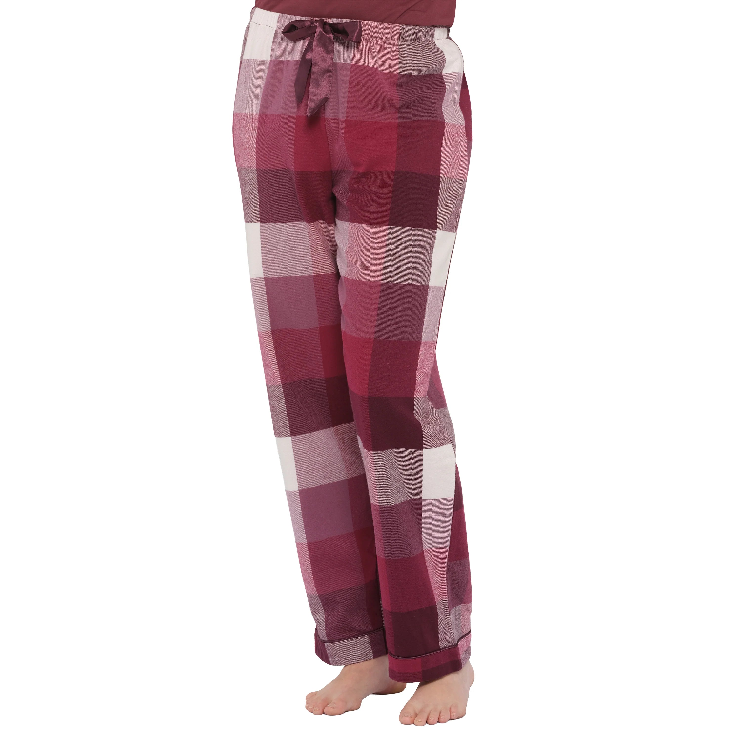 Magnolia Deep Twilight flannelette cotton pyjama set for sleepwear, shown from the side with soft fabric and cozy design.