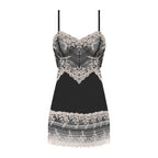 Embrace Lace Chemise - Black & Nude