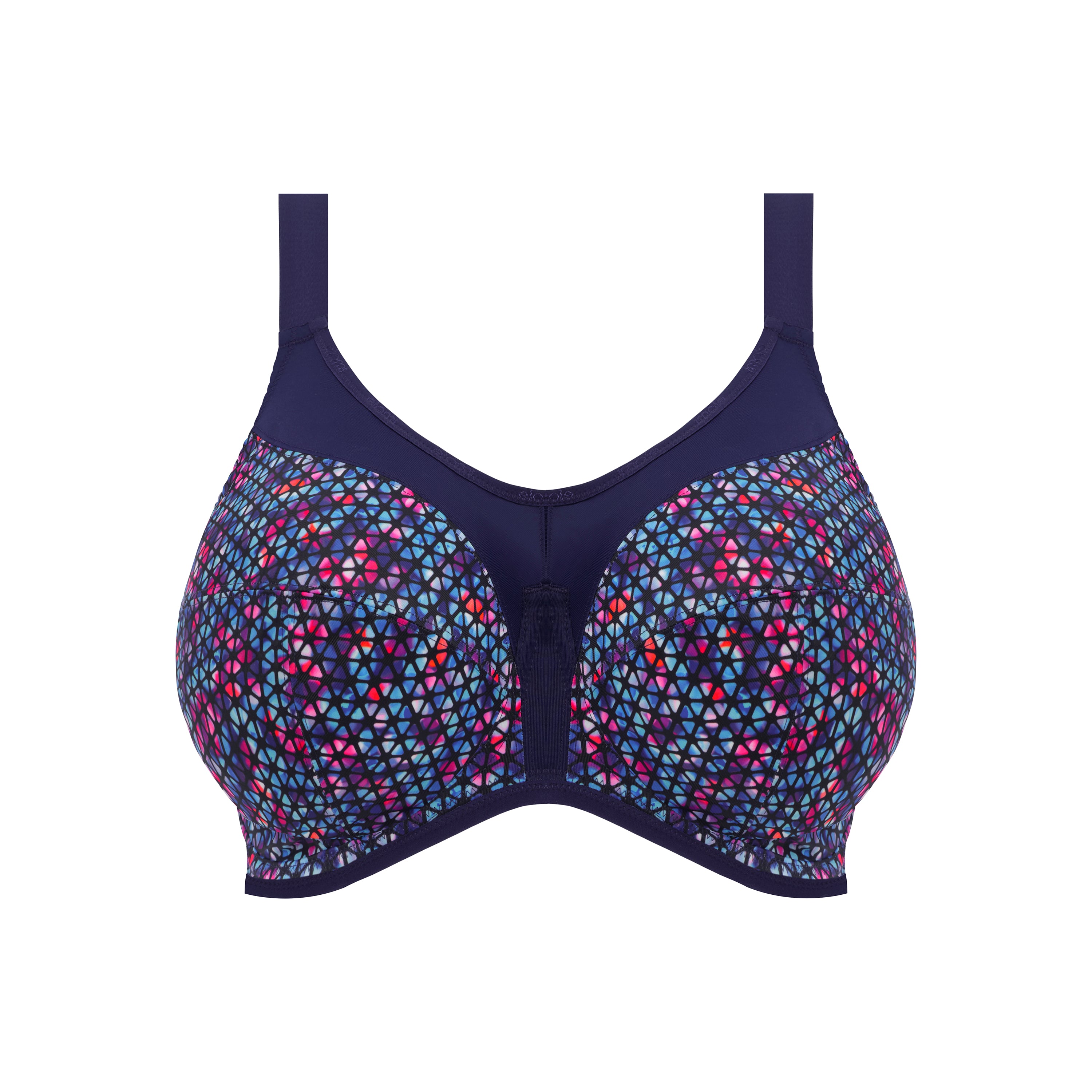 Energise Underwired Sports Bra - Navy Geo Print