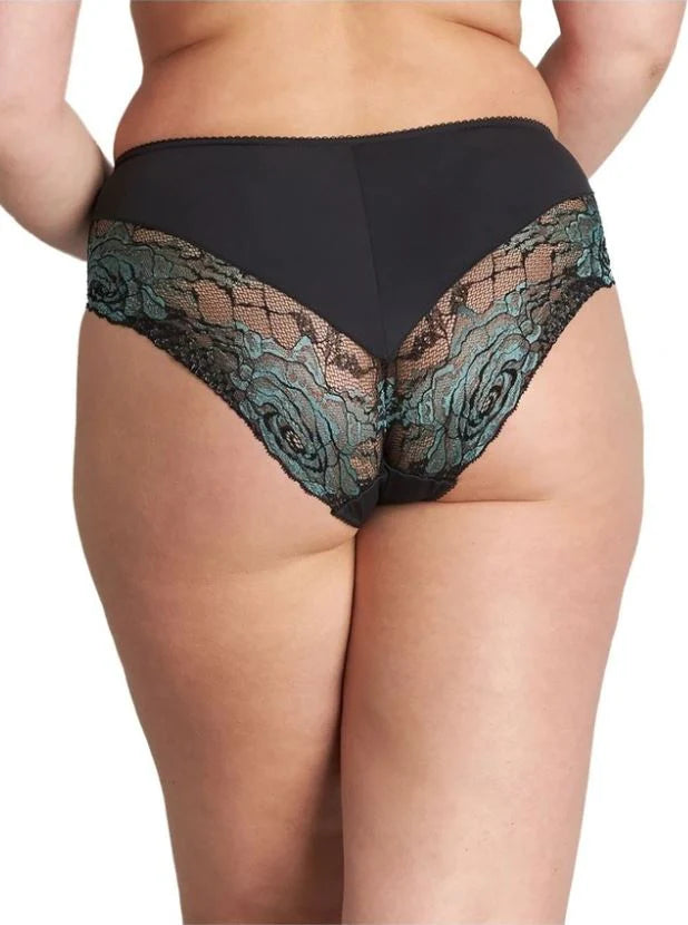 Eloquence Full Brief  (Black/Deep Lake) Available in size Small only