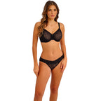 Halo Lace Bikini Briefs - Black