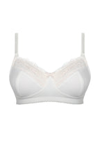 Ivory Show Off Maternity Bra by HOT MILK, with soft cups and supportive design for comfortable nursing and pregnancy.