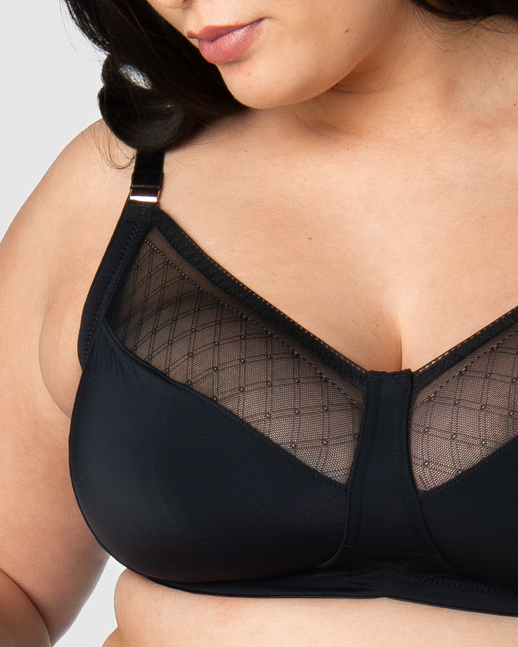 Black Lunar Eclipse Wirefree Maternity Nursing Bra by HOT MILK, featuring soft fabric and supportive design for comfortable breastfeeding.