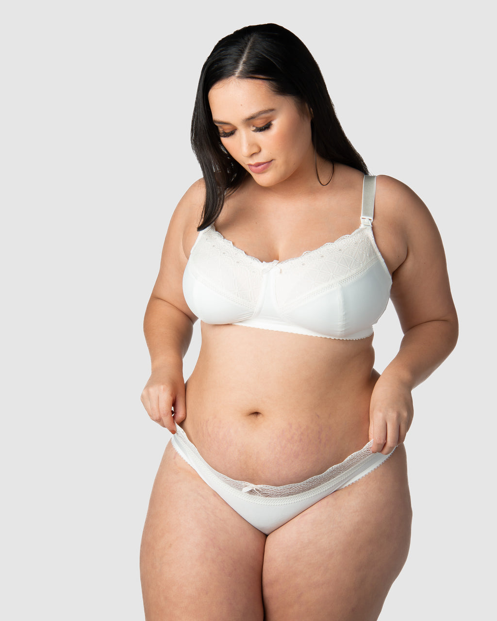 Hot Milk Show Off maternity bra in ivory, soft fabric with supportive design, perfect for nursing and everyday comfort.