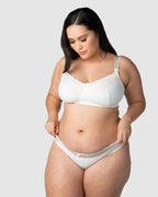Hot Milk Show Off maternity bra in ivory, soft fabric with supportive design, perfect for nursing and everyday comfort.