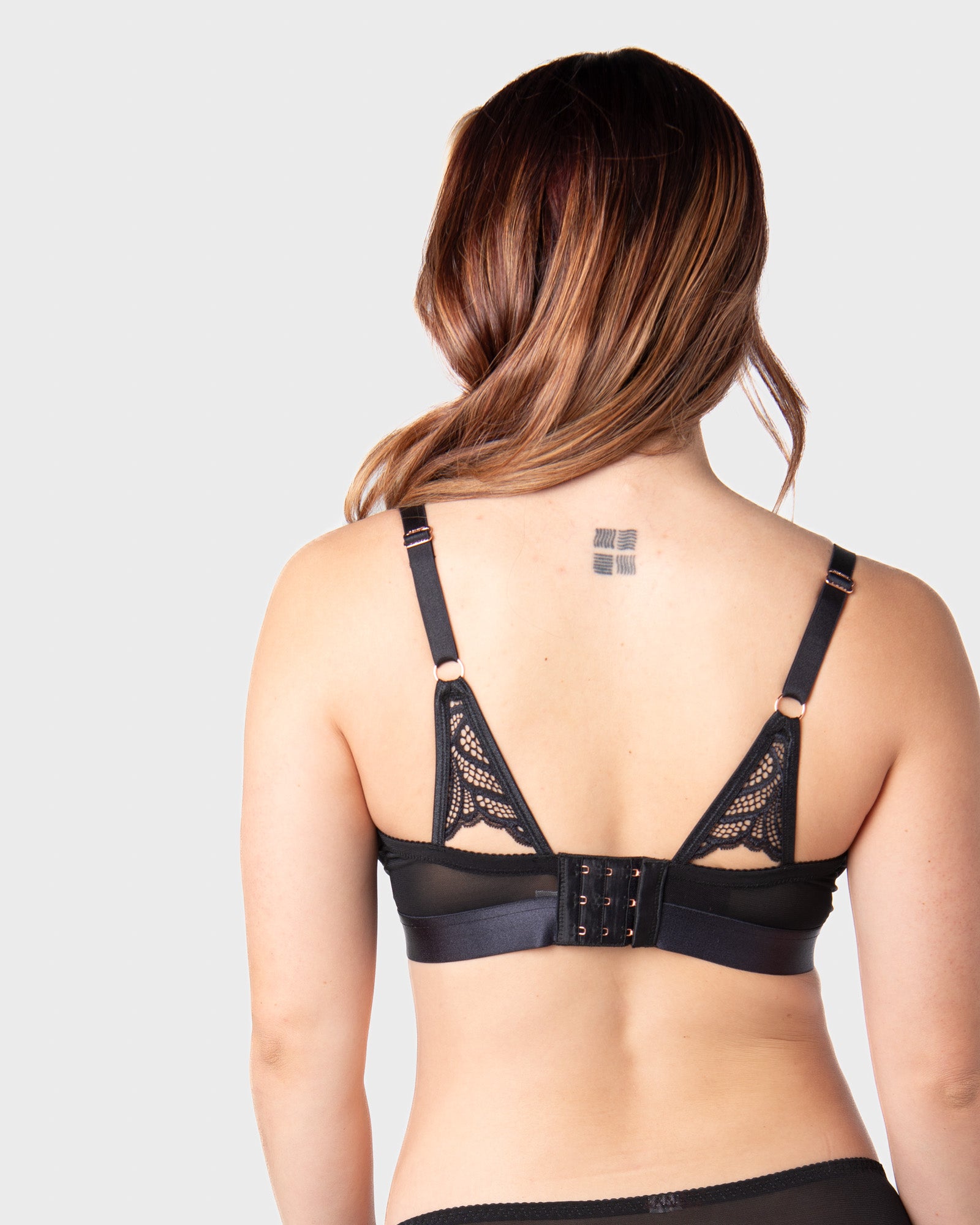 Black Warrior 2.0 Flexfit bra by HOT MILK, showcasing a soft cup design and comfortable fit in a sleek black fabric.