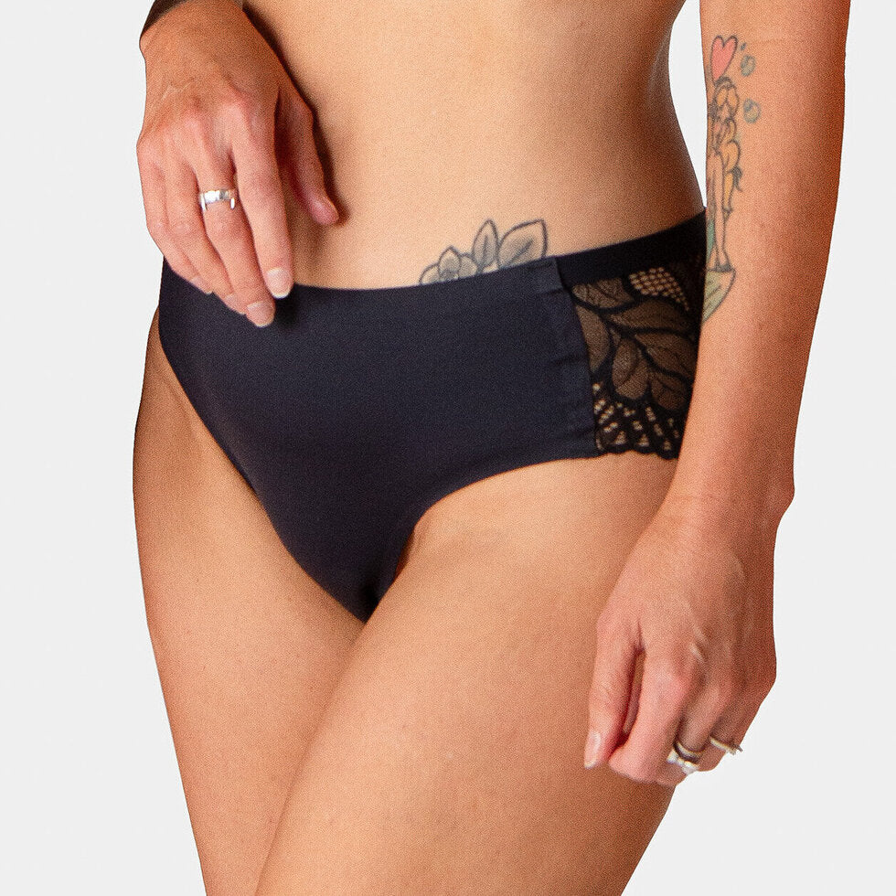 Black Hot Milk Classic Brief underwear with smooth fabric and full coverage, designed for comfort and everyday wear.