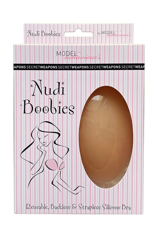 Nudi Boobies nude accessory from SECRET WEAPONS, showcasing a natural-toned decorative item for fashion or costume use.