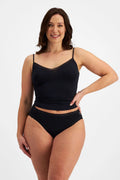 Black Jockey Parisienne Delicate Modal Cami lingerie, featuring lightweight, smooth fabric and thin adjustable straps.