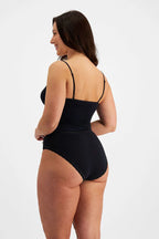 Black Jockey Parisienne Delicate Modal Cami lingerie with smooth fabric and thin straps, displayed on a plain background.