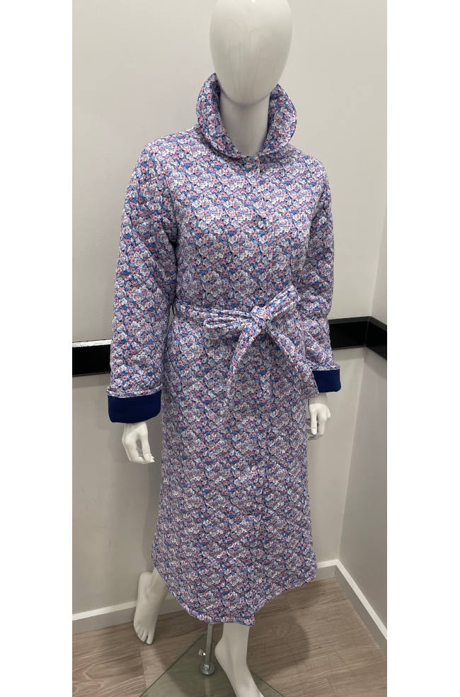 Dressing Gown Ladies Slenderella Button Up Soft Honeycomb Fleece Housecoat  Robe | eBay