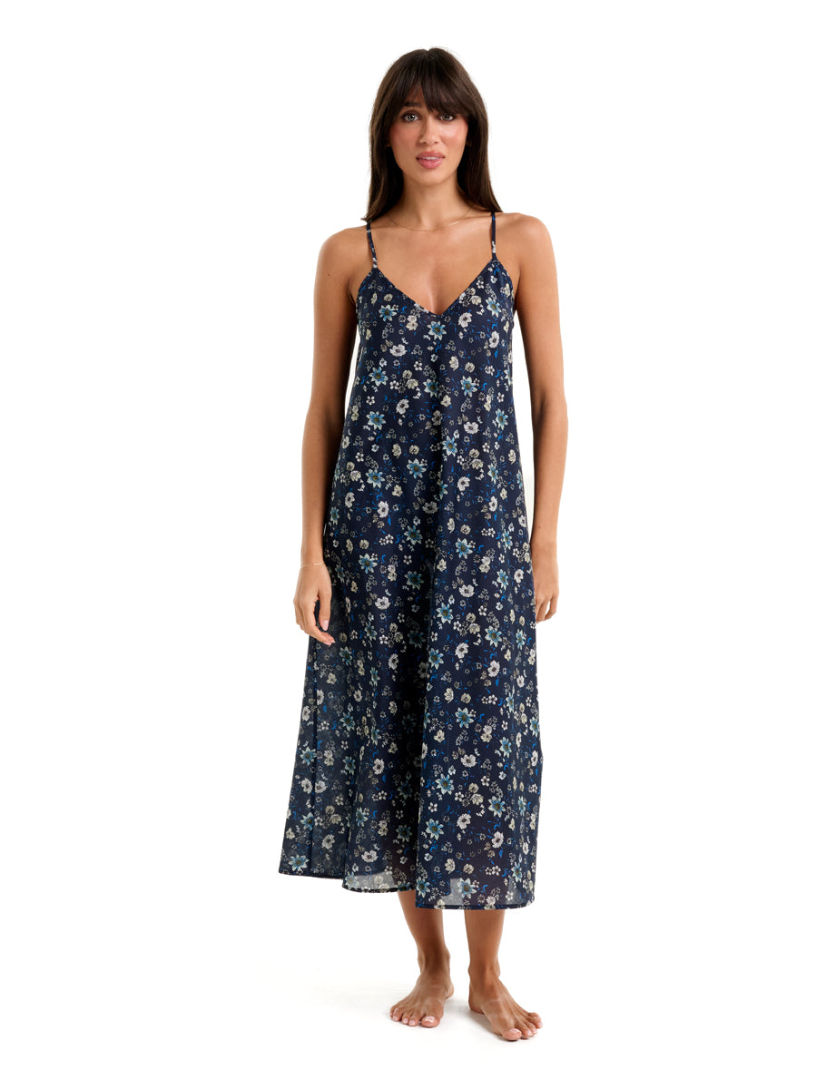 Cotton Voile Nightie (Moonlit Garden)