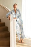 Elina Botanical Pyjama Set (Blue)