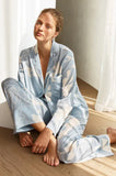 Elina Botanical Pyjama Set (Blue)