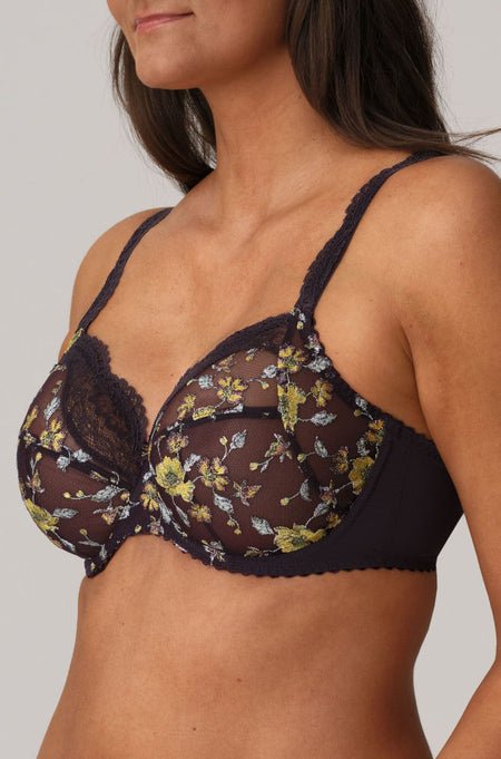 Lacy Minimizer Bra (Beige)