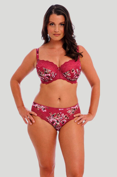 Lucia UW Side Support Bra (Cherry) Available in 12FF only